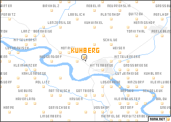 map of Kuhberg