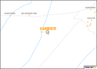 map of Kūh Bīrīn