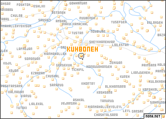 map of Kūh Boneh