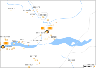 map of Kūh Bon