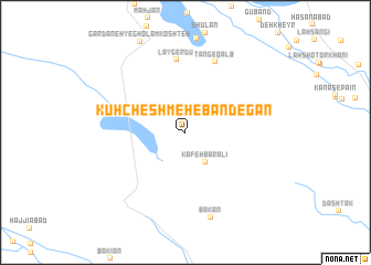 map of Kūh Cheshmeh-e Bandegān