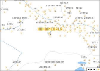 map of Kūh Dīm-e Bālā