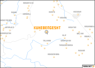map of Kūh-e Bengesht