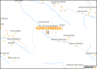 map of Kūh-e Khābāgh