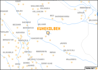 map of Kūh-e Kolbeh