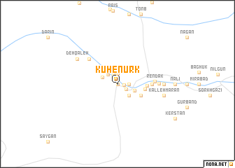 map of Kūh-e Nūrk