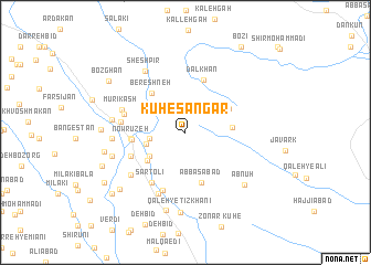 map of Kūh-e Sangar