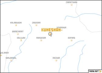 map of Kūh-e Shah