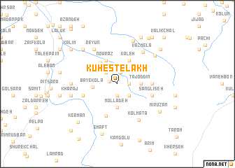 map of Kūh Esţelakh