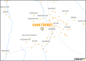 map of Kūh-e Torbat