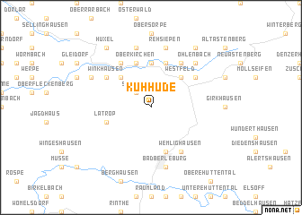 map of Kühhude