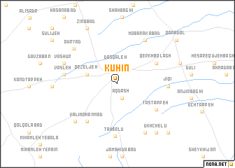 map of Kūhīn