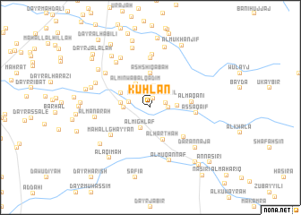 map of Kuḩlān