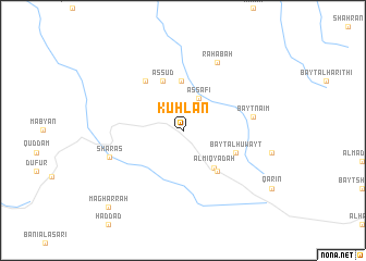 map of Kuḩlān