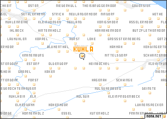 map of Kuhla