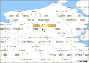 map of Kühlenhagen