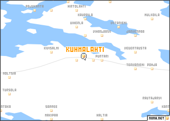 map of Kuhmalahti