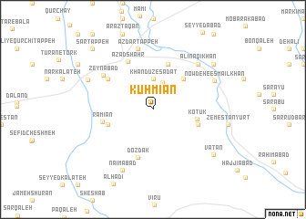 map of Kūh Mīān