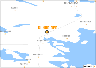 map of Kuhmoinen