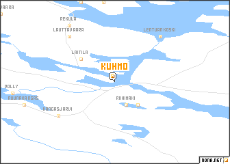 map of Kuhmo