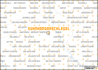 map of Kühnhard am Schlegel