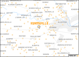 map of Kuhnsville