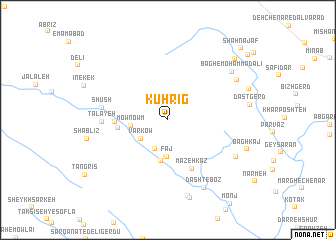 map of Kūh Rīg