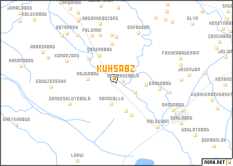 map of Kūh Sabz