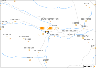 map of Kūh Sanj