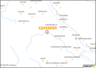 map of Kūh Sārān