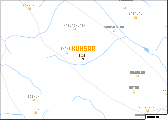 map of Kūhsār