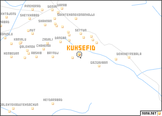 map of Kūh Sefīd