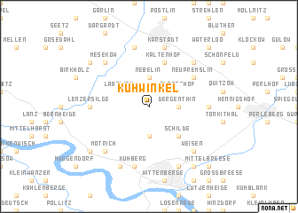 map of Kuhwinkel