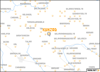 map of Kūhzād