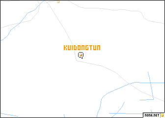 map of Kuidongtun