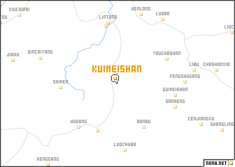 map of Kuimeishan