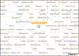 map of Küingdorf