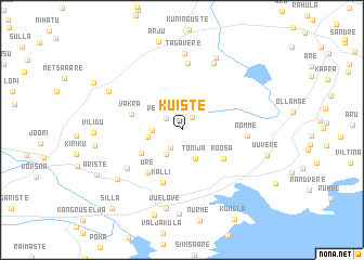 map of Kuiste