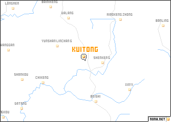 map of Kuitong