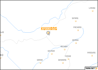 map of Kuixiang