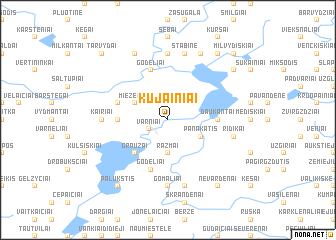 map of Kūjainiai