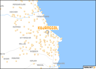 map of Kujang-gol