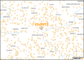 map of Kujavče