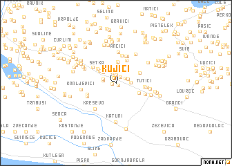 map of Kujići