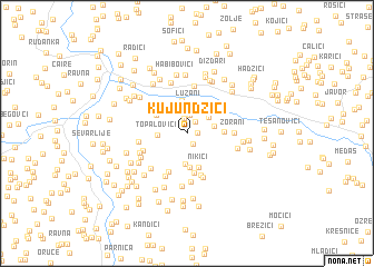 map of Kujunđžići