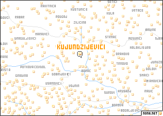 map of Kujundžijevići