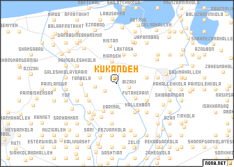map of Kūkandeh