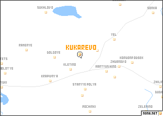map of Kukarëvo