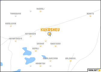 map of Kukashëv