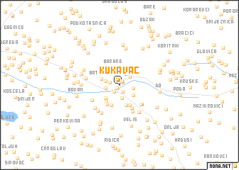 map of Kukavac